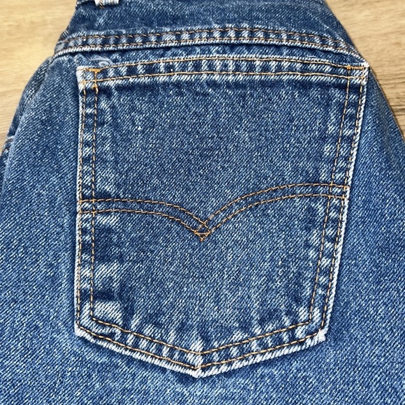 Levi’s Vintage Y2K 90’s 80’s White Label Patch Denim Jeans Size.15 - Picture 6 of 13